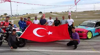 Uşak'ta Cumhuriyet'in 100. yılına özel drift etkinliği düzenlendi
