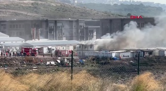 Marmara Üniversitesi Maltepe Yerleşkesinde İşçi Konteynerlerinde Yangın Çıktı