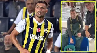 Fenerbahçe'nin Sırp oyuncusu Dusan Tadic boğazda balık tuttu