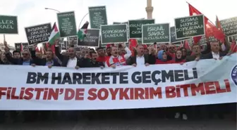 Eğitim-Bir-Sen'den İsrail'e yürüyüşlü protesto