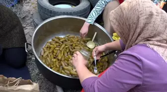 Iğdır'da Patlıcan Reçeli Yapımı Başladı