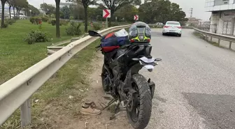 Gebze'de motosiklet ile otomobil çarpıştı, sürücü yaralandı