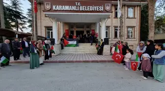 Burdur'da İsrail'in Gazze'ye saldırıları protesto edildi