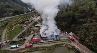 Trabzon'da Sosyal Tesis Yangını