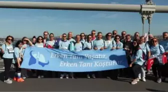 100'üncü yılda 100 akciğer kanserini yenen hasta ile İstanbul Maratonu'na katıldılar
