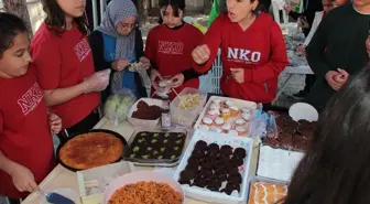 Beypazarı'nda iki okulda Gazze için yardım kermesi düzenlendi