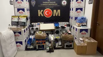 Tekirdağ'da Kaçak Ürün Operasyonu: 18 Şüpheli Gözaltına Alındı