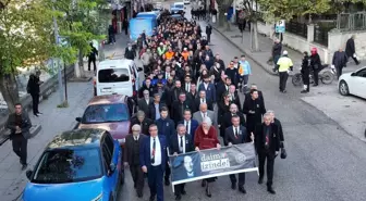 Bilecik Belediye Başkanı Melek Mızrak Subaşı ve Çalışanları Atatürk'ü Anma Yürüyüşü Gerçekleştirdi