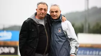 Beşiktaş Başkanı Ahmet Nur Çebi, Rıza Çalımbay ile İlk Antrenmanda Buluştu
