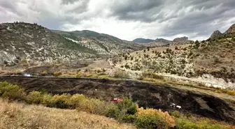 Kütahya'da çıkan ot yangını itfaiye tarafından söndürüldü