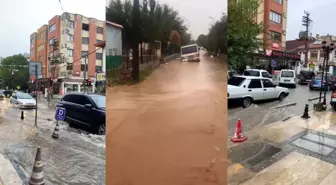 Milas'ta Şiddetli Sağanak Yağış Hayatı Olumsuz Etkiledi