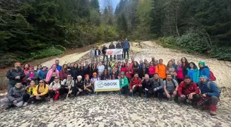 Giresun'da doğaseverler yaylalar ve tabiat parkında yürüyüş yaptı