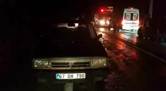 Karabük'te arızalanan otomobilin sürücüsü ağır yaralandı