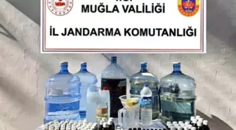 Muğla'da Sahte-Kaçak Alkol Üretimi Yapan Şahsa Operasyon