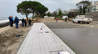 Ünye Belediye Başkanı Hüseyin Tavlı, ilçedeki yatırımları inceledi