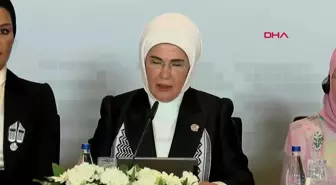 İSTANBUL-EMİNE ERDOĞAN: İKİ DEVLETLİ BİR ÇÖZÜM DİLİYORUZ