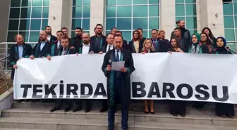 Tekirdağ Barosu İsrail'in Gazze'ye yönelik saldırılarına suç duyurusunda bulundu
