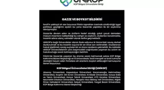KOP İdaresi ve UNİKOP İsrail'in Filistin İşgaline Karşı Boykot Kararı Aldı