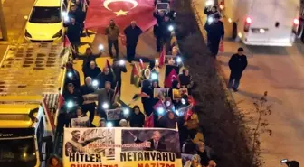 Göynük'te İsrail'in Gazze saldırıları protesto edildi