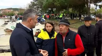 Şile Belediye Başkanı İlhan Ocaklı, Ağva'da yaşanan sel felaketi sonrası esnafı ziyaret etti