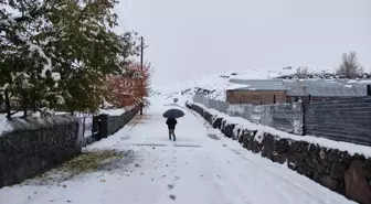 Bingöl'ün Karlıova ve Yedisu ilçeleri kar yağışıyla beyaza büründü