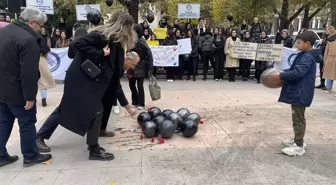 Çankırı Karatekin Üniversitesi Eldivan Sağlık Hizmetleri Meslek Yüksekokulu Gazze'deki Çocuk Hakları İçin Basın Açıklaması Yaptı