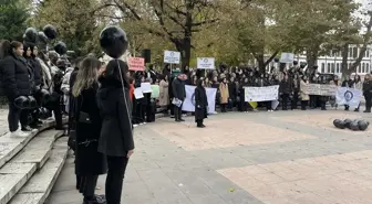 Çankırı Karatekin Üniversitesi Eldivan Sağlık Hizmetleri Meslek Yüksekokulu Gazze'deki Çocuk Hakları İçin Basın Açıklaması Yaptı