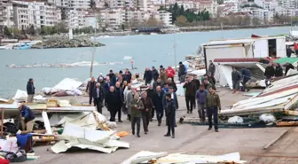 Yalova'da Balıkçı Barınaklarındaki Hasar Tespit ve Temizlik Çalışmaları Başladı