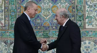 Erdoğan, Cezayir Cumhurbaşkanı Tebbun ile bir araya geldi