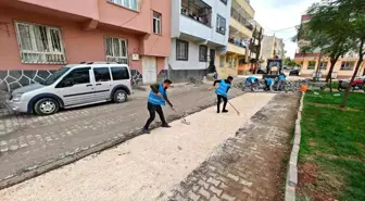Eyyübiye Belediyesi, doğalgaz çalışmaları sonrası yolları onardı