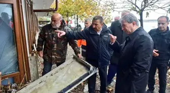 Zonguldak Valisi Sel ve Fırtına Sonrası İncelemelerde Bulundu