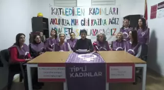 TİP İzmir İl Örgütü Kadınlarından Kadına Şiddete Tepki