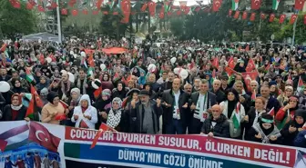 Gölcük'te Filistin'e Destek Yürüyüşü Düzenlendi