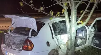 Amasya'da Otomobil Ağaca Çarptı: 1 Ölü, 1 Yaralı