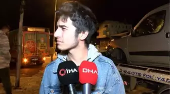 Ümraniye'de polis memuruna çarpan araç sürücüsü kaçtı