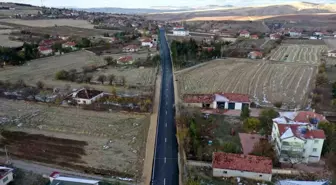 Kayseri Büyükşehir Belediyesi Felahiye-İsabey-Çandır hattında asfalt serimi gerçekleştirdi