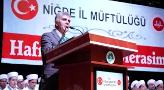 Niğde Müftülüğü'nde Hafızlık İcazet Töreni