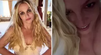 Britney Spears, yatakta çırılçıplak halde şekilden şekle girdi