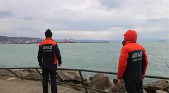 Zonguldak'ta batan geminin mürettebatı için arama çalışmaları devam ediyor