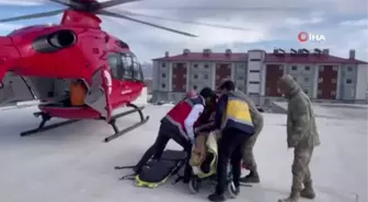 Helikopter ambulans böbrek hastası için havalandı