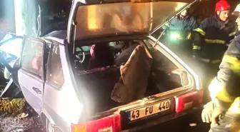 Kütahya'da trafik kazası: 3 kişi yaralandı