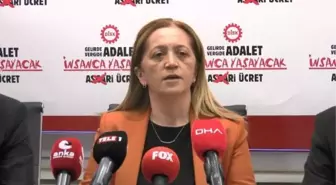 DİSK Genel Başkanı Arzu Çerkezoğlu: '2024 yılında asgari ücretin ne kadar olması gerektiğini söylemiyoruz'