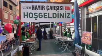 Burdur'da Filistinlilere Destek Amacıyla Hayır Çarşısı Açıldı