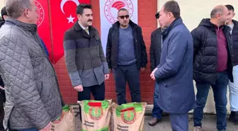 Çavdarhisar'da 401 çiftçiye yüzde 50 hibeli 60 ton buğday tohumu dağıtıldı