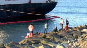 Hopa'da karaya oturan geminin çıkarılması için çalışmalar başladı