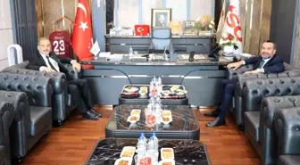 Elazığ Belediye Başkanı Şerifoğulları, ETSO Başkanı Alan ile bir araya geldi