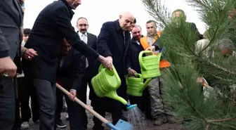 Keçiören'de Türkeş'in 106. doğum yıl dönümünde fidanlar toprakla buluştu