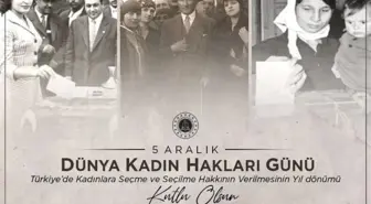 Adalet Bakanı Yılmaz Tunç, Türk kadınının seçme ve seçilme hakkını kutladı