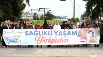 İzmit Belediyesi Kadınlara Yürüyüş Organizasyonu Düzenledi