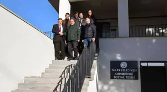 Talas Belediye Başkanı Mustafa Yalçın, Kuruköprü Sosyal Tesisini İnceledi